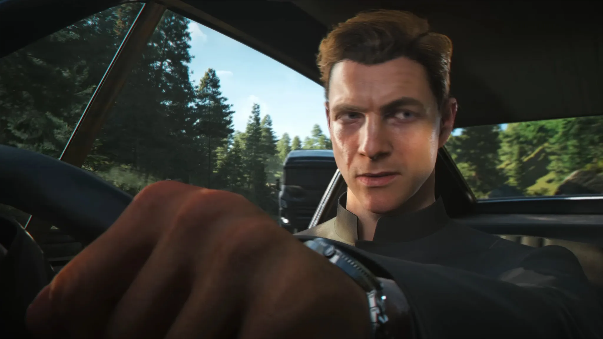 Arte de 007 First Light mostrando o jovem James Bond em posição de combate