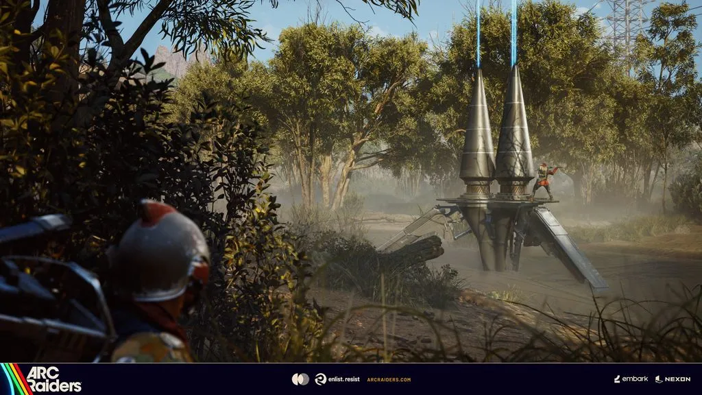 ARC Assessor pousando no mapa durante a operação Close Scrutiny em Arc Raiders