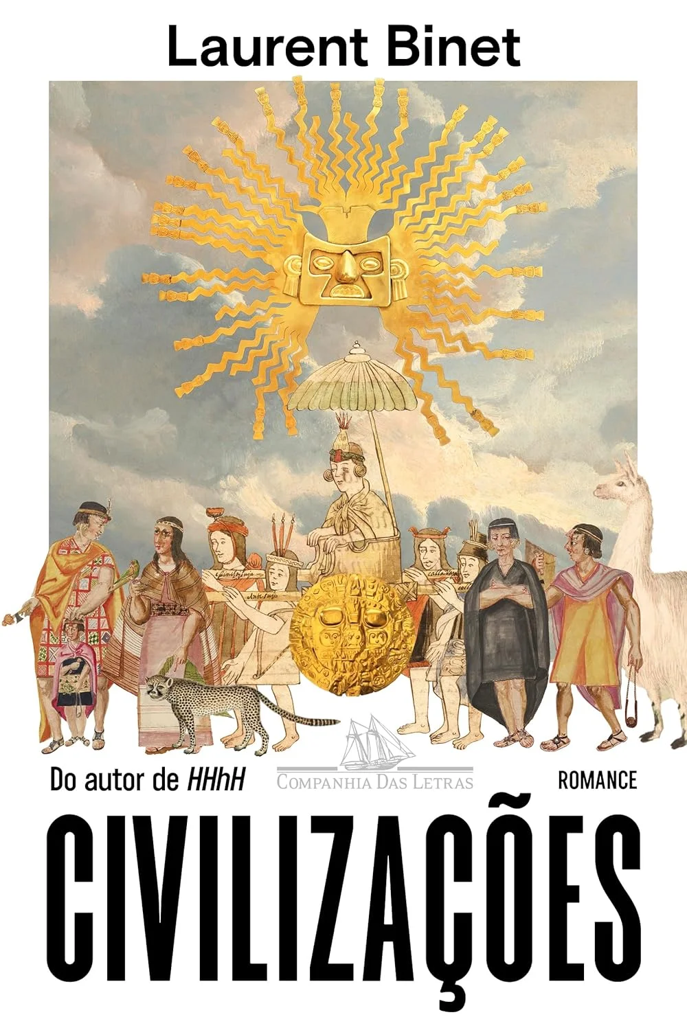 Capa de Civilizações, de Laurent Binet, edição brasileira da Companhia das Letras