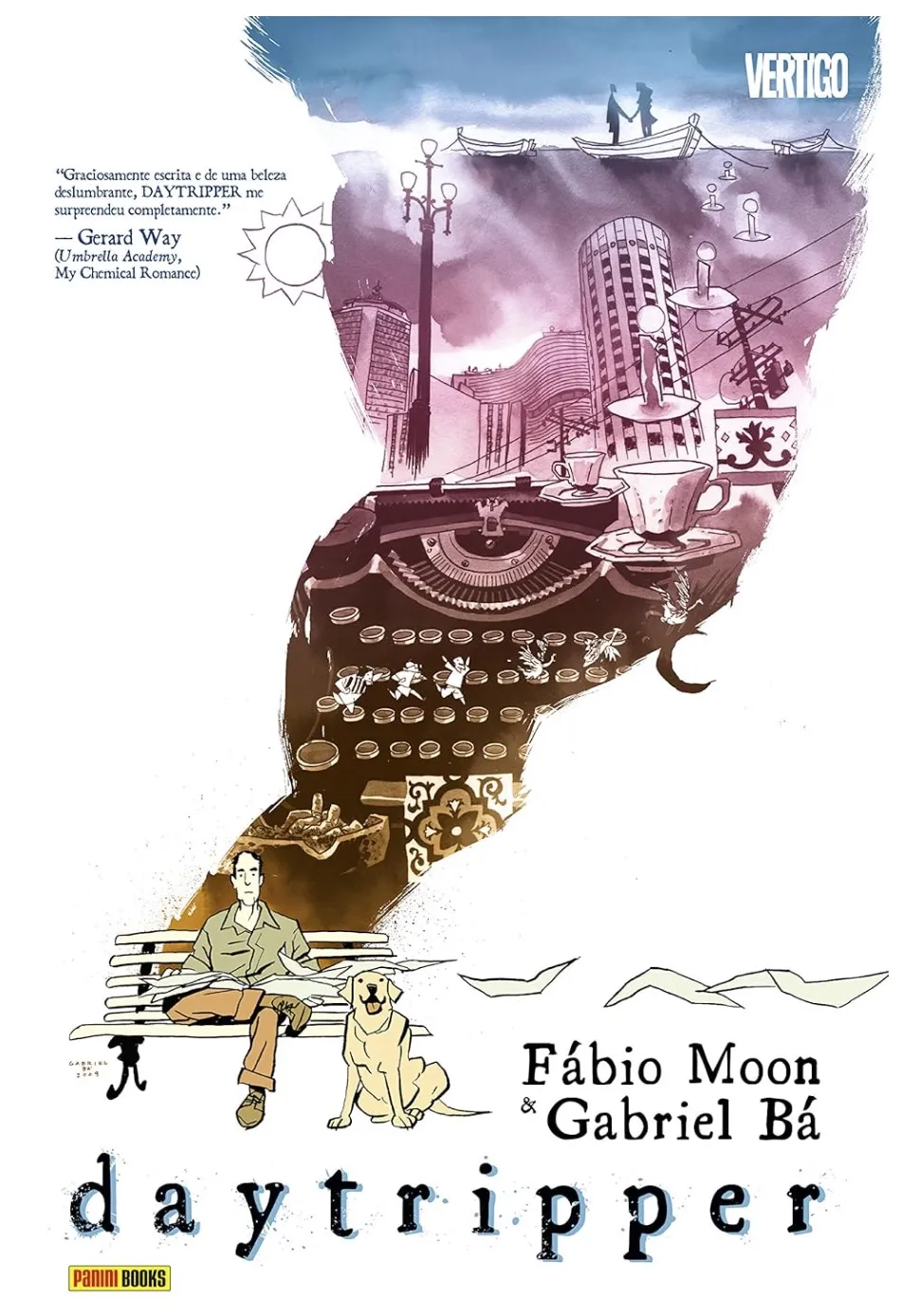 Capa de Daytripper de Fábio Moon e Gabriel Bá