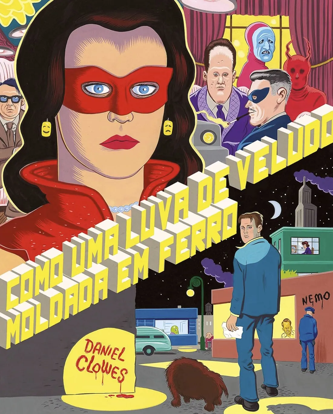 Capa de Como uma luva de veludo moldada em ferro de Daniel Clowes