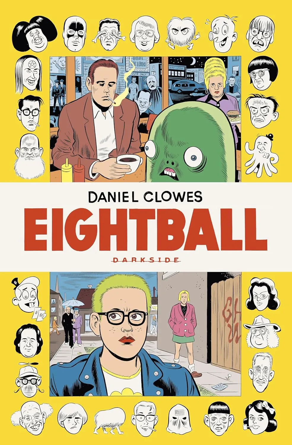 Capa da edição brasileira de Eightball Completo de Daniel Clowes publicada pela Darkside Books