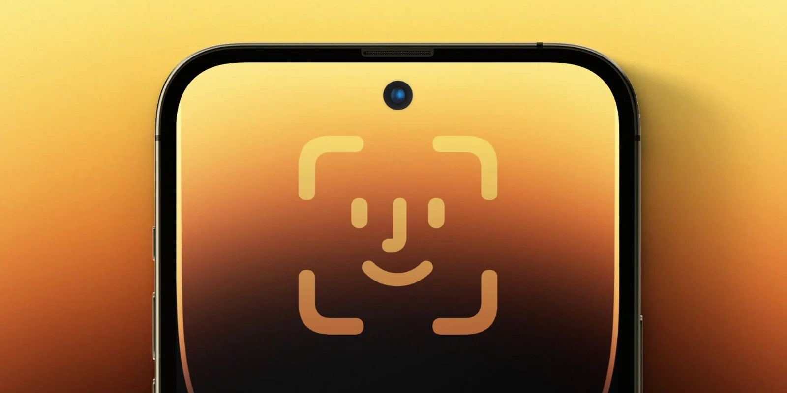 under-display Face ID concept