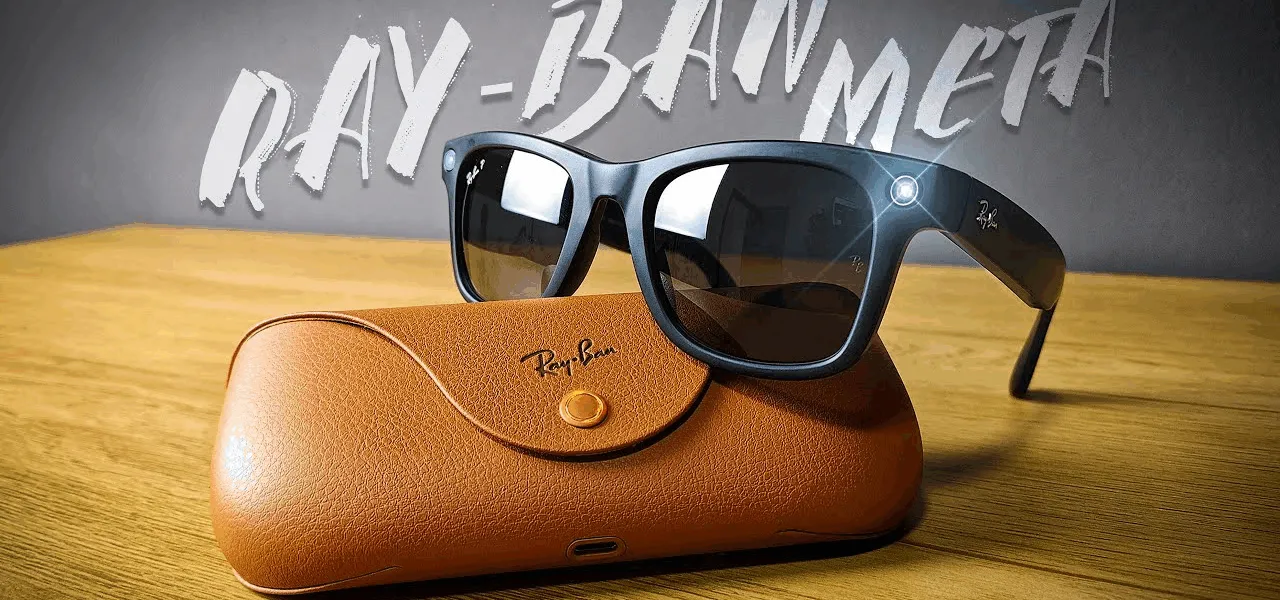 Óculos Ray-Ban Meta com câmera integrada, LED de captura visível na armação