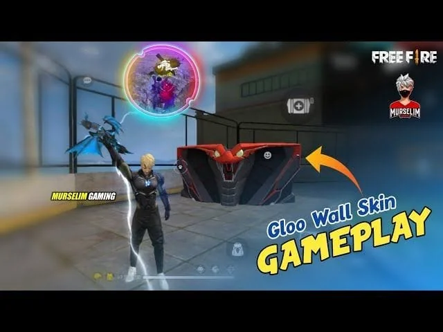 Free Fire gameplay showing gloo wall tactics