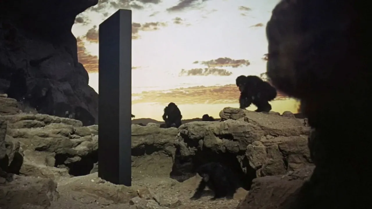 Cena de 2001: Uma Odisseia no Espaço (1968), de Stanley Kubrick